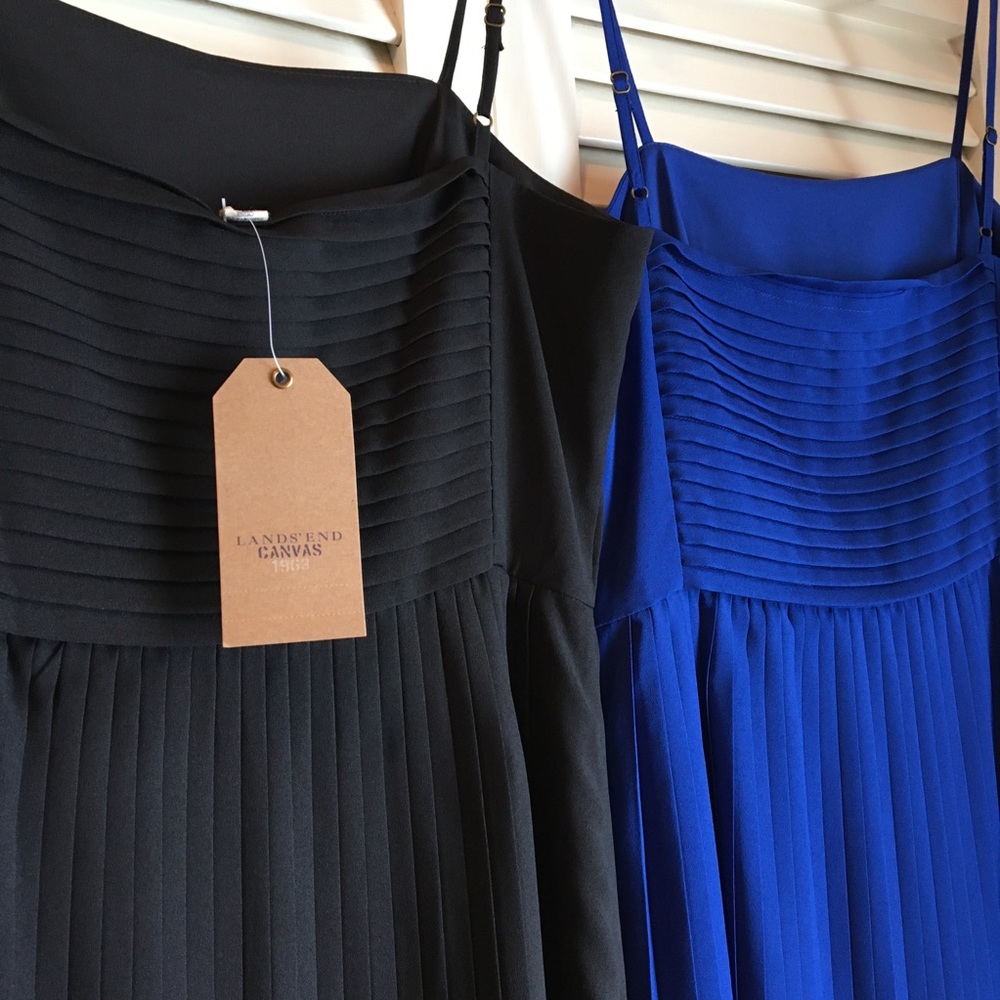 ⬇️Canvas Blue Parker Pleated Ballet Cocktail Dress - Picture 6 of 7